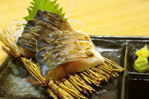 aburi shime saba no sashimi