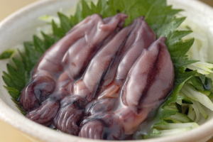 Hotaru Ika no sashimi