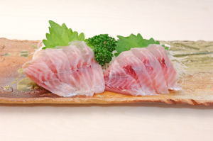 Isaki no sashimi